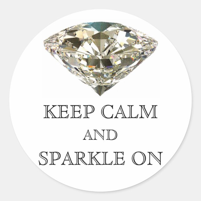 "KEEP CALM AND SPARKLE ON" Stickers (Front)