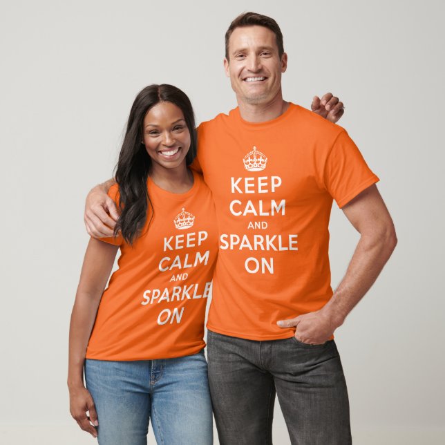 Keep Calm and Sparkle On T-Shirt (Unisex)
