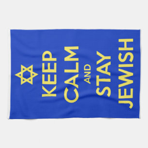 Keep Calm and Stay Jewish Kitchen Towel