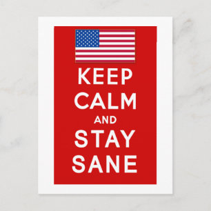 KEEP CALM AND STAY SANE Tshirts Postcard