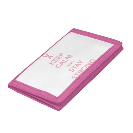 Keep Calm and Stay Strong Tri-fold Wallets