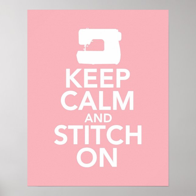 Keep Calm and Stitch On print (Front)