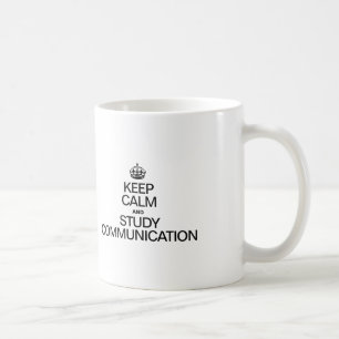 KEEP CALM AND STUDY COMMUNICATION COFFEE MUG