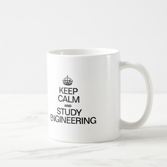 KEEP CALM AND STUDY ENGINEERING COFFEE MUG (Right)