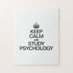 KEEP CALM AND STUDY PSYCHOLOGY JIGSAW PUZZLE