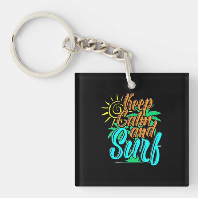Keep Calm And Sulf Keychain (Front)