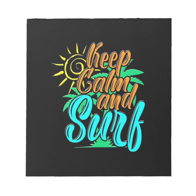 Keep Calm And Sulf Notepad (Front)
