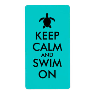 Keep Calm and Swim On Honu Sea Turtle Custom