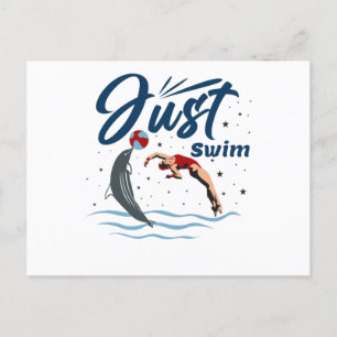 Keep Calm and Swim On - Swimmer Design Postcard