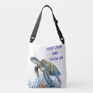 Keep Calm and Swim On Tote