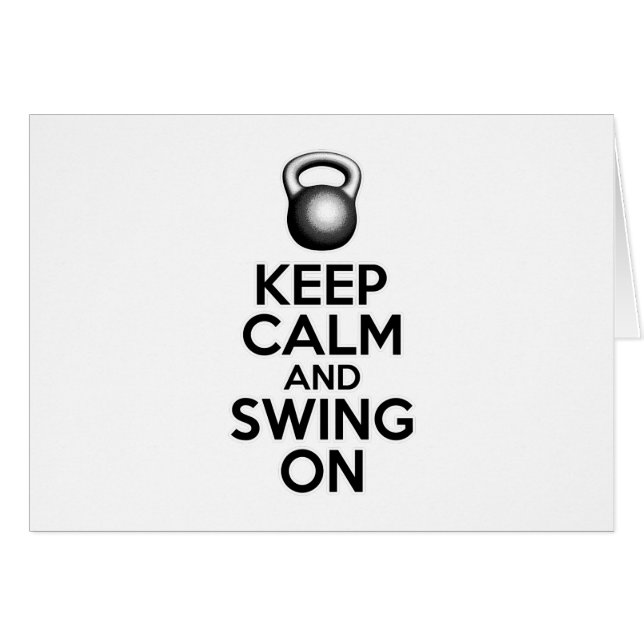 Keep Calm and Swing On (Front Horizontal)