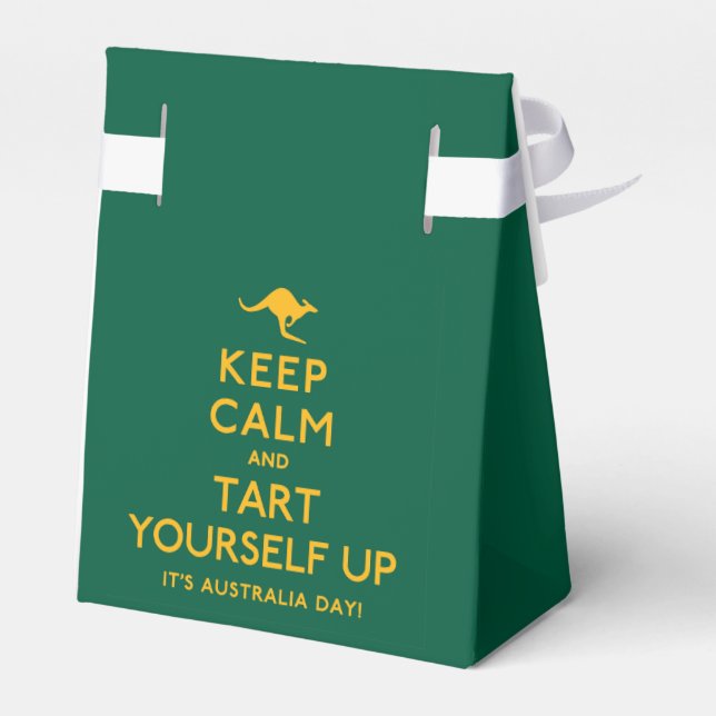 Keep Calm and Tart Yourself Up! Favor Box (Back Side)