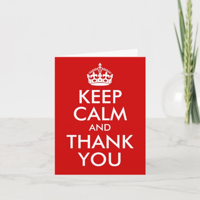 Keep Calm and Thank You (Front)