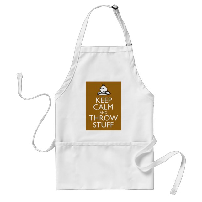 Keep Calm and Throw Stuff Standard Apron (Front)