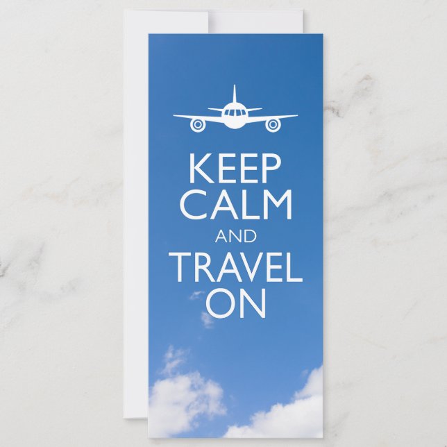 KEEP CALM AND TRAVEL ON (Front)