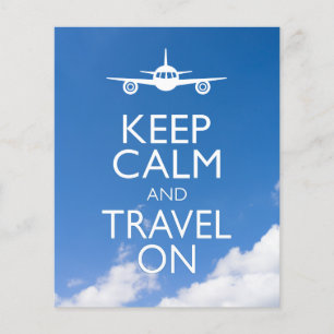 KEEP CALM AND TRAVEL ON FLYER