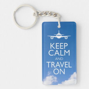 KEEP CALM AND TRAVEL ON KEYCHAIN