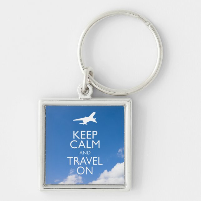 KEEP CALM AND TRAVEL ON KEYCHAIN (Front)