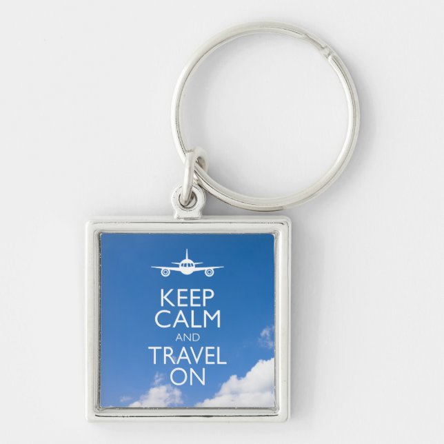 KEEP CALM AND TRAVEL ON KEYCHAIN (Front)