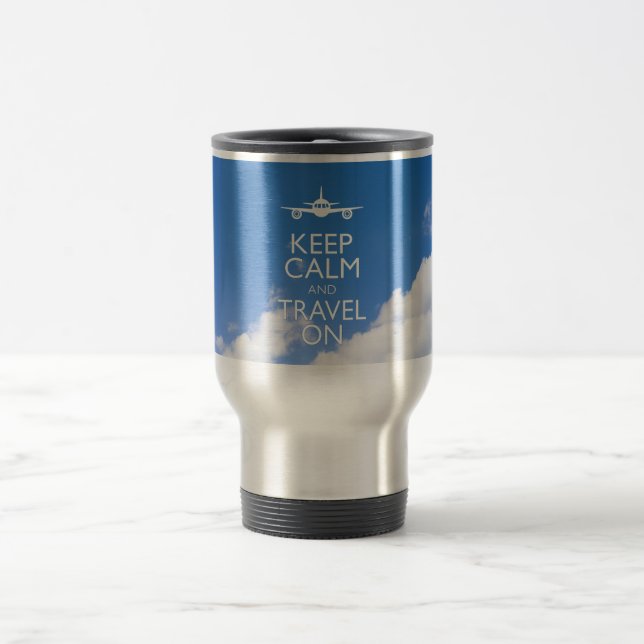 KEEP CALM AND TRAVEL ON MUG (Center)