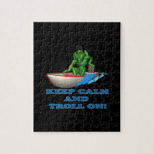 Keep Calm And Troll On Jigsaw Puzzle