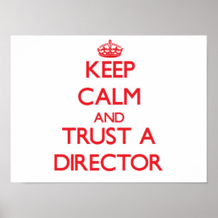 Keep Calm and Trust a Director Poster