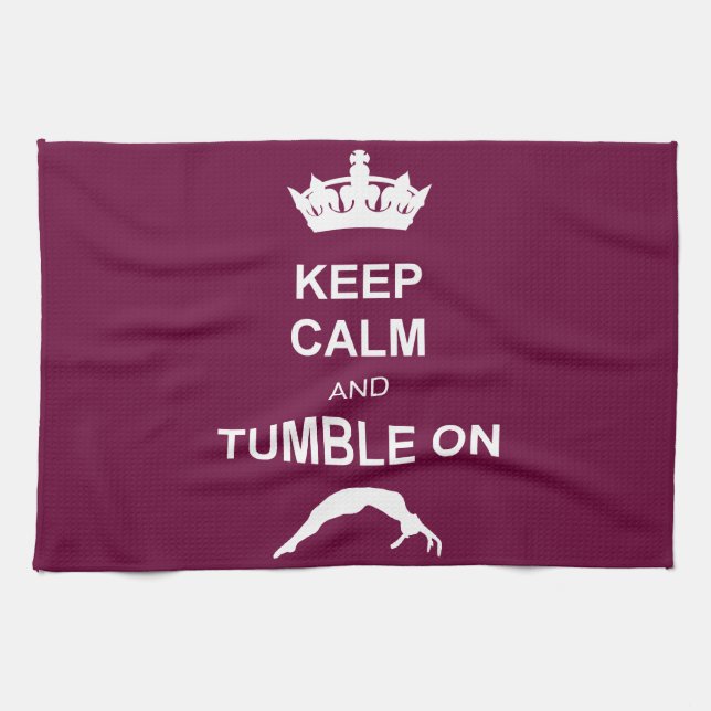 Keep Calm and Tumble on Kitchen Towel (Horizontal)