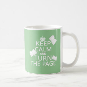 Keep Calm and Turn The Page Coffee Mug