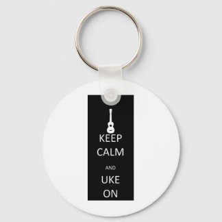 Keep Calm and Uke On Keychain