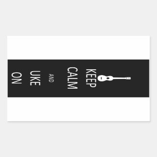 Keep Calm and Uke On Sticker
