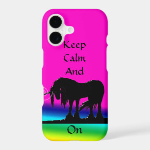 Keep Calm and Unicorn On (rainbow)