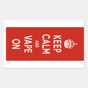 Keep Calm and Vape On Sticker