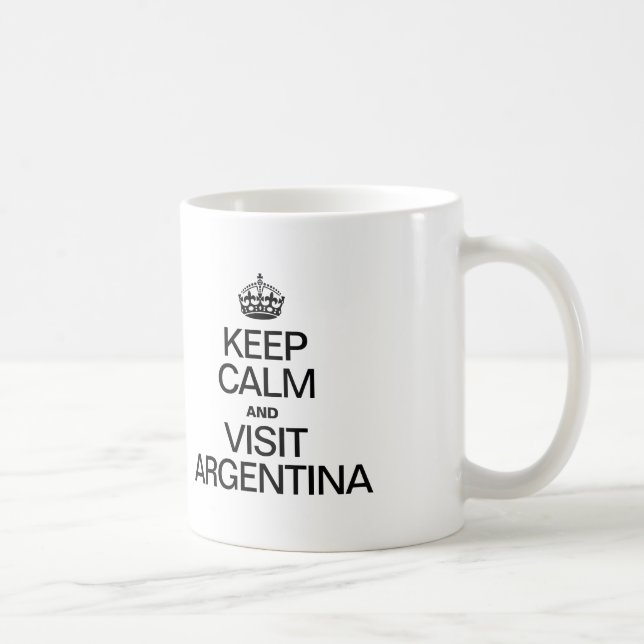 KEEP CALM AND VISIT ARGENTINA COFFEE MUG (Right)