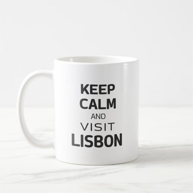 Keep calm and visit Lisbon Coffee Mug (Left)