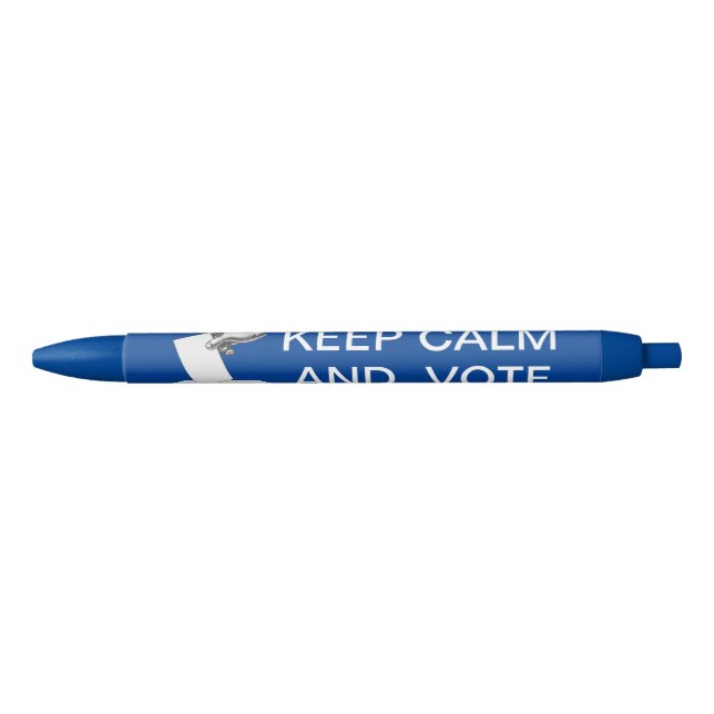 Keep Calm and Vote 2026 Black Ink Pen (Front)