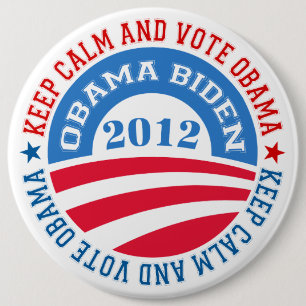 keep Calm And Vote Obama 2 6 Inch Round Button