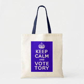 Keep Calm And Vote Tory ~ Political U.K Tote Bag