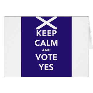 Keep calm and vote yes