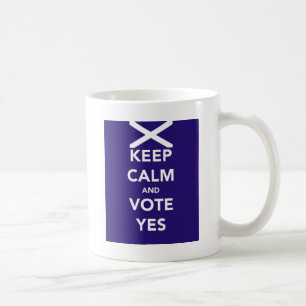 Keep calm and vote yes coffee mug