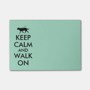 Keep Calm and Walk On Dog Walking Notepad