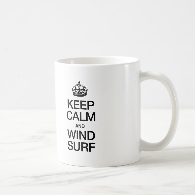 KEEP CALM AND WIND SURF COFFEE MUG (Right)