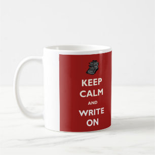 Keep Calm and Write On Vintage Typewriter Mug
