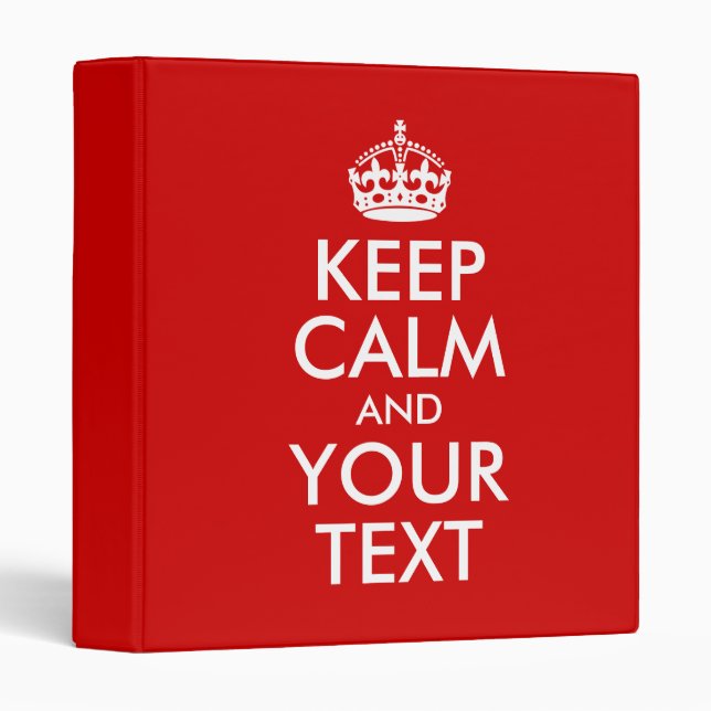 Keep Calm and Your Text Binder (Front/Spine)
