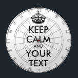 KEEP CALM and YOUR TEXT - black Dartboard<br><div class="desc">KEEP CALM and YOUR TEXT - black</div>