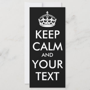 KEEP CALM and YOUR TEXT - Change BLACK background
