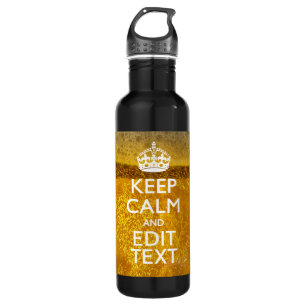 Keep Calm And Your Text for some Beer 710 Ml Water Bottle