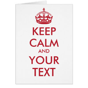 KEEP CALM and YOUR TEXT- personalized text