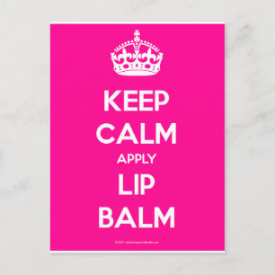 Keep-Calm-Apply-Lip-Balm.pdf Postcard