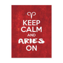 Keep Calm Aries On Birthday Astrology