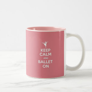 Keep Calm & Ballet On Two-Tone Coffee Mug